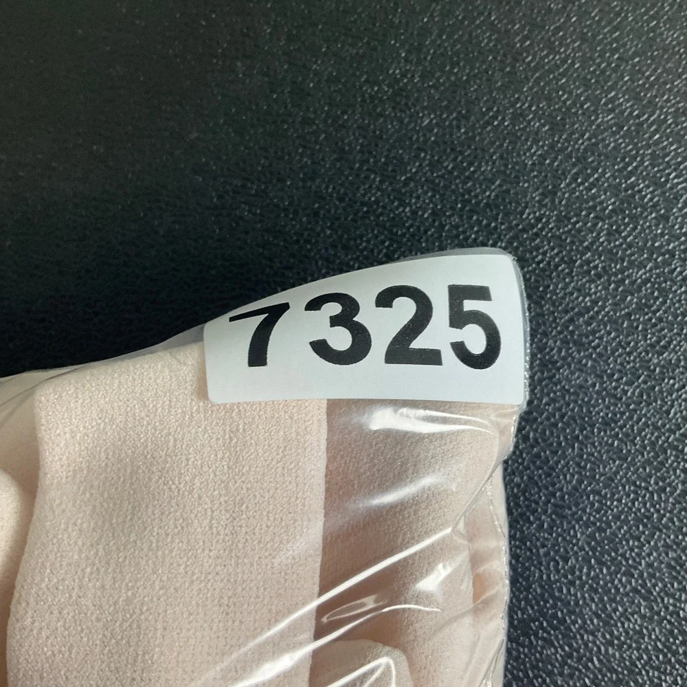 Calvin Klein Dress Women's Sz 16 Sheer Sleeve Mock Neck Bow‎ Blush Pink Formal - Picture 15 of 15